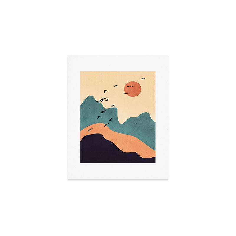 Minimal Abstract Art Landscape 19 Art Print Gallery Image 1