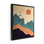 Minimal Abstract Art Landscape 19 Framed Canvas Print Gallery Image 2