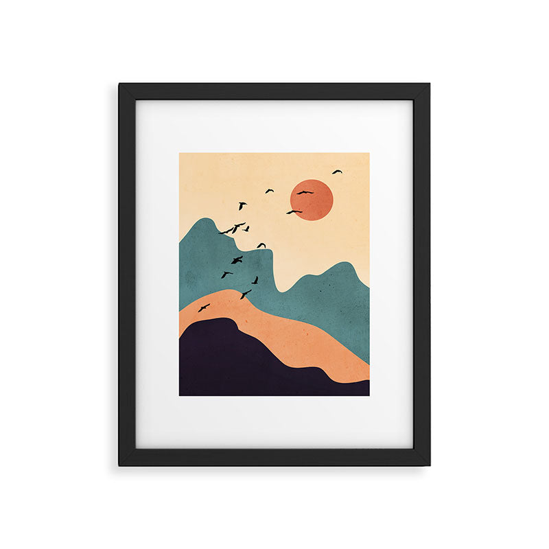 Minimal Abstract Art Landscape 19 Framed Art Print Gallery Image 5
