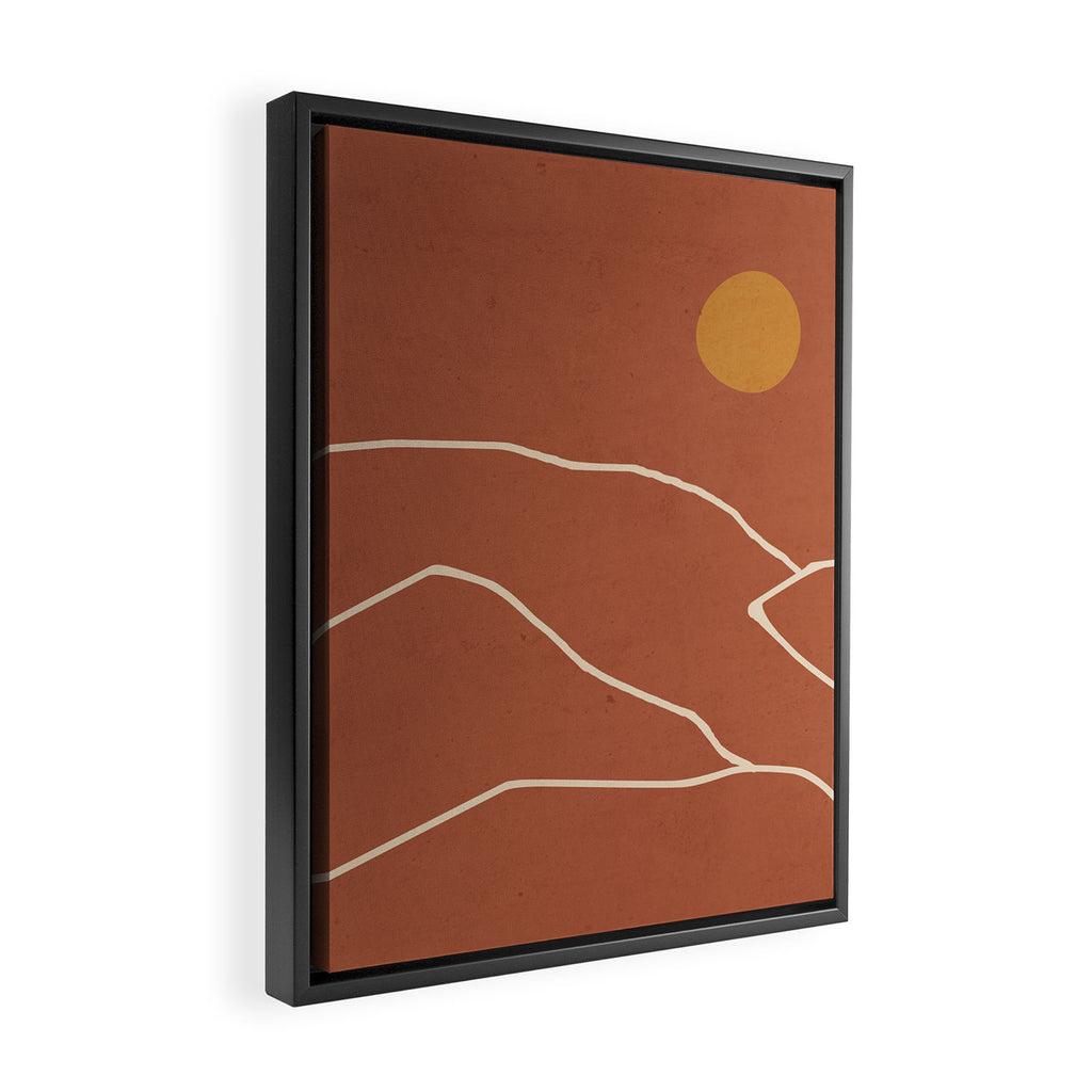 Minimal Abstract Art Landscape 2 Framed Canvas Print Gallery Image 2
