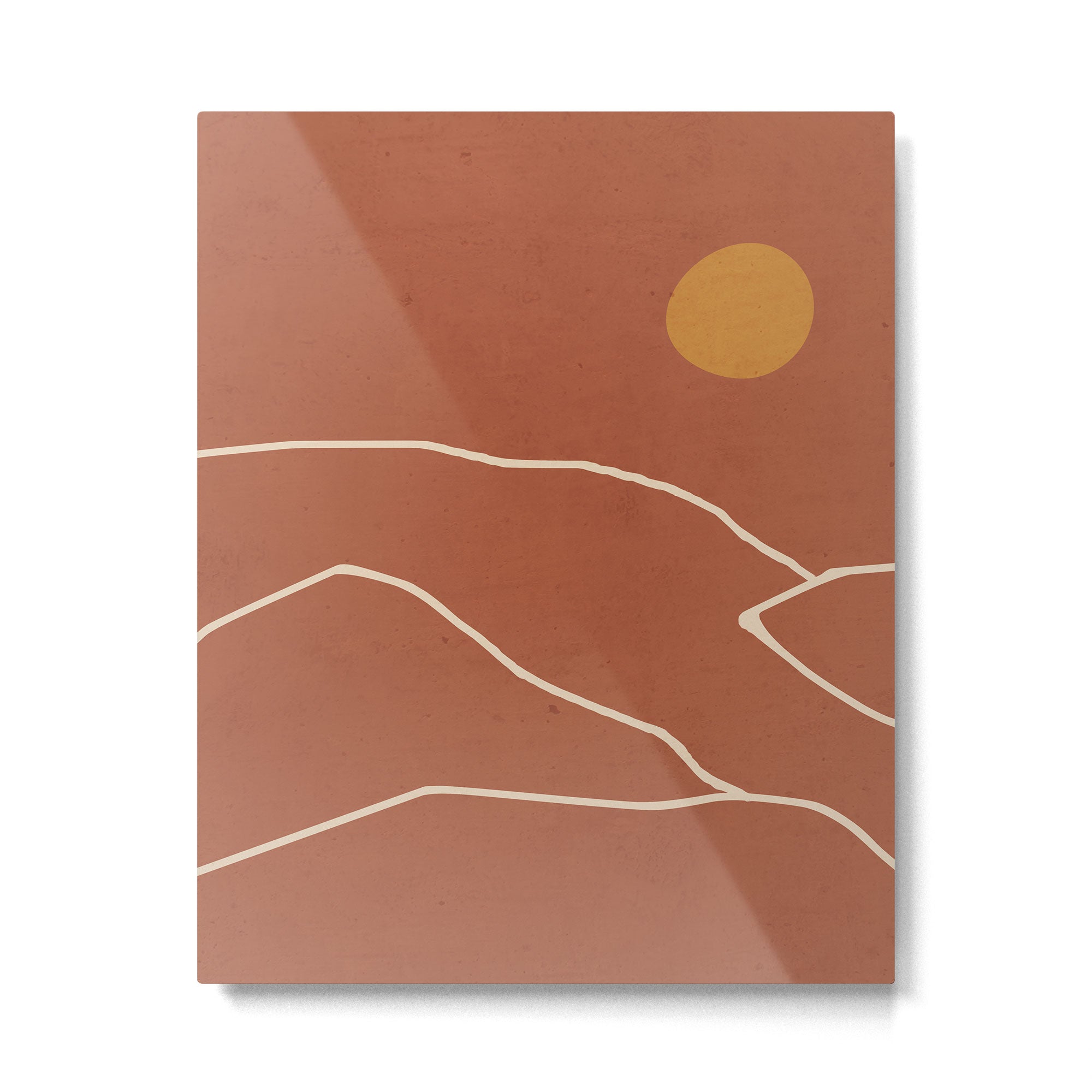 Minimal Abstract Art Landscape 2 Metal Print Gallery Image 6