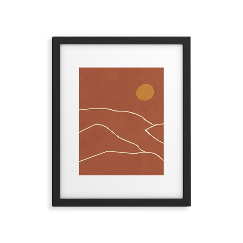 Minimal Abstract Art Landscape 2 Framed Art Print Gallery Image 6