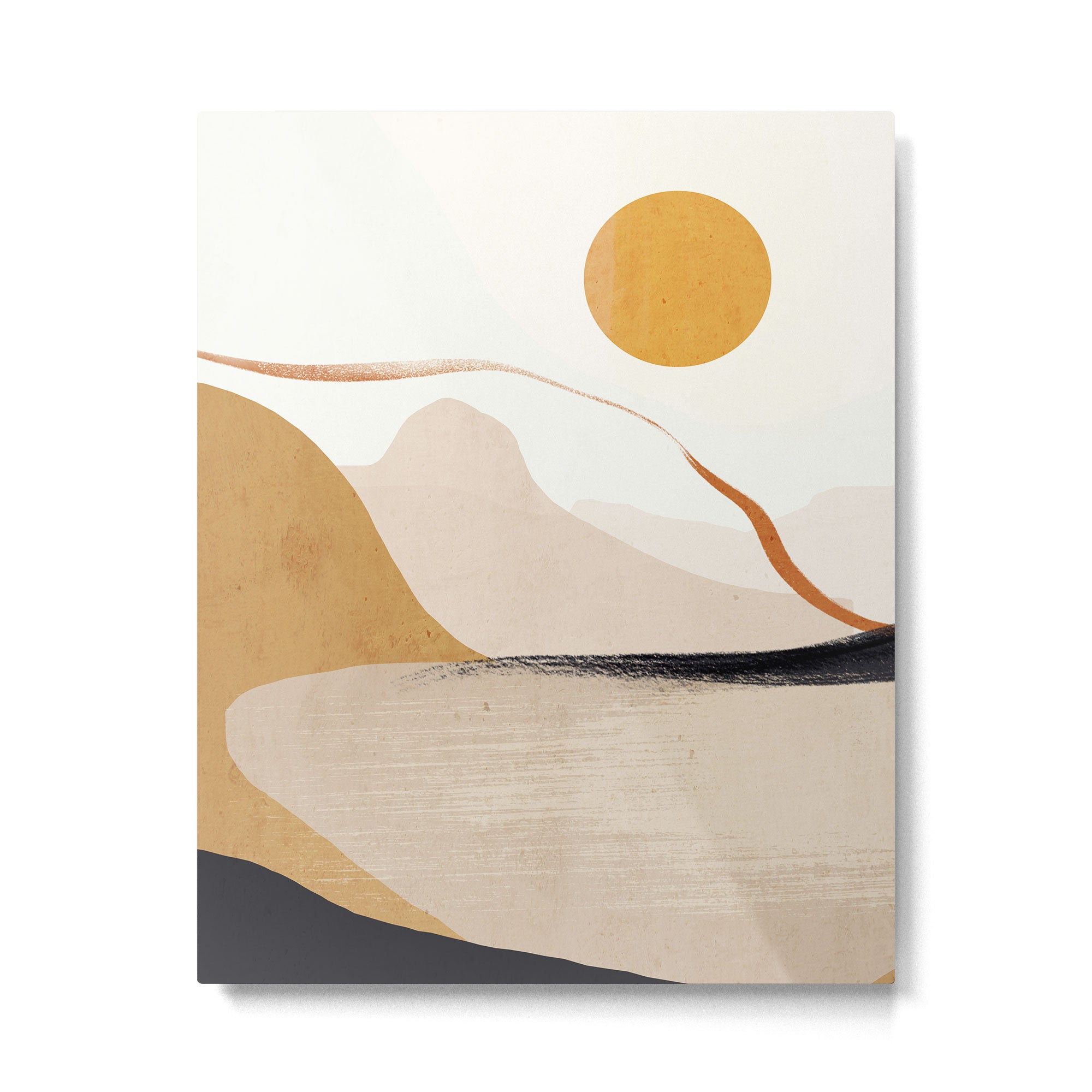 Minimal Abstract Art Landscape 31 Metal Print Gallery Image 4