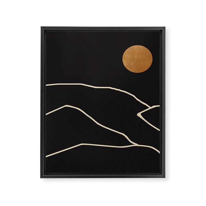 Minimal Abstract Art Landscape 38 Framed Canvas Print Gallery Image 1