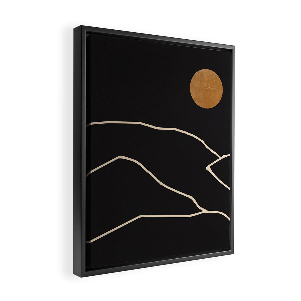 Minimal Abstract Art Landscape 38 Framed Canvas Print Gallery Image 2
