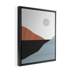 Minimal Abstract Art Landscape 7 Framed Canvas Print Gallery Image 2