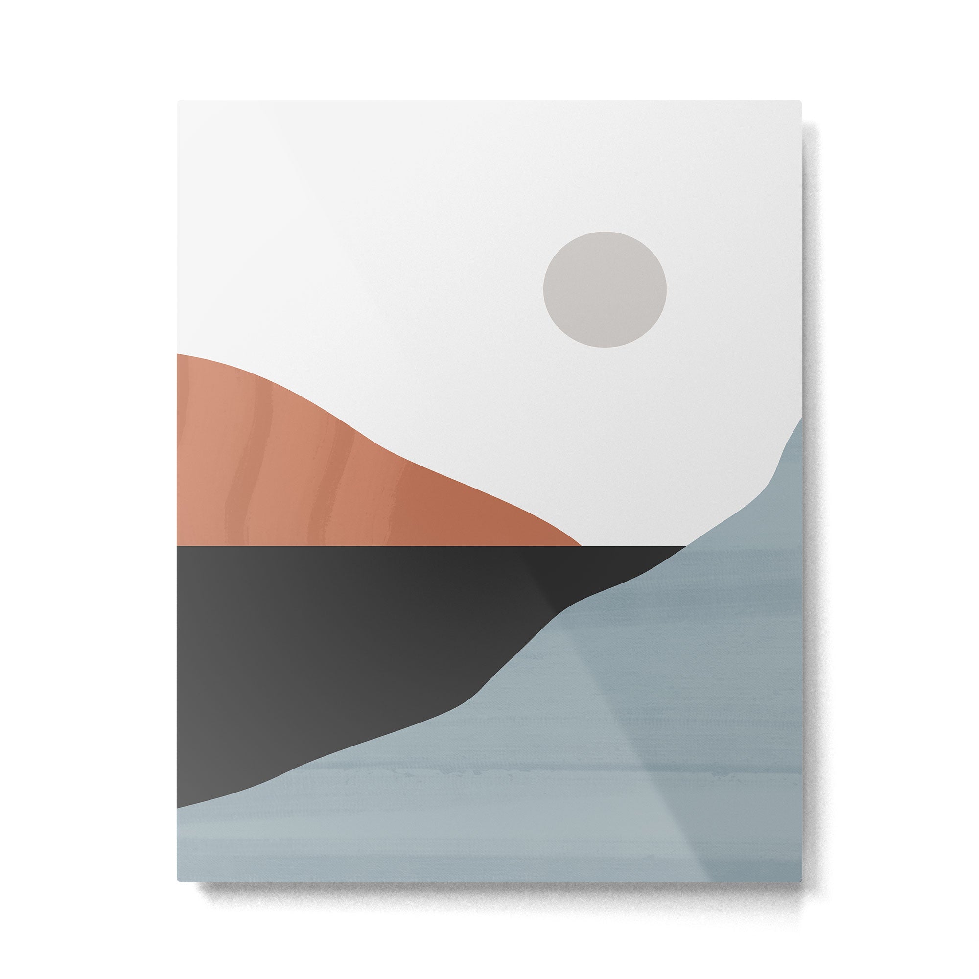 Minimal Abstract Art Landscape 7 Metal Print Gallery Image 4