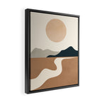 Minimal Abstract Art Landscape 8 Framed Canvas Print Gallery Image 2