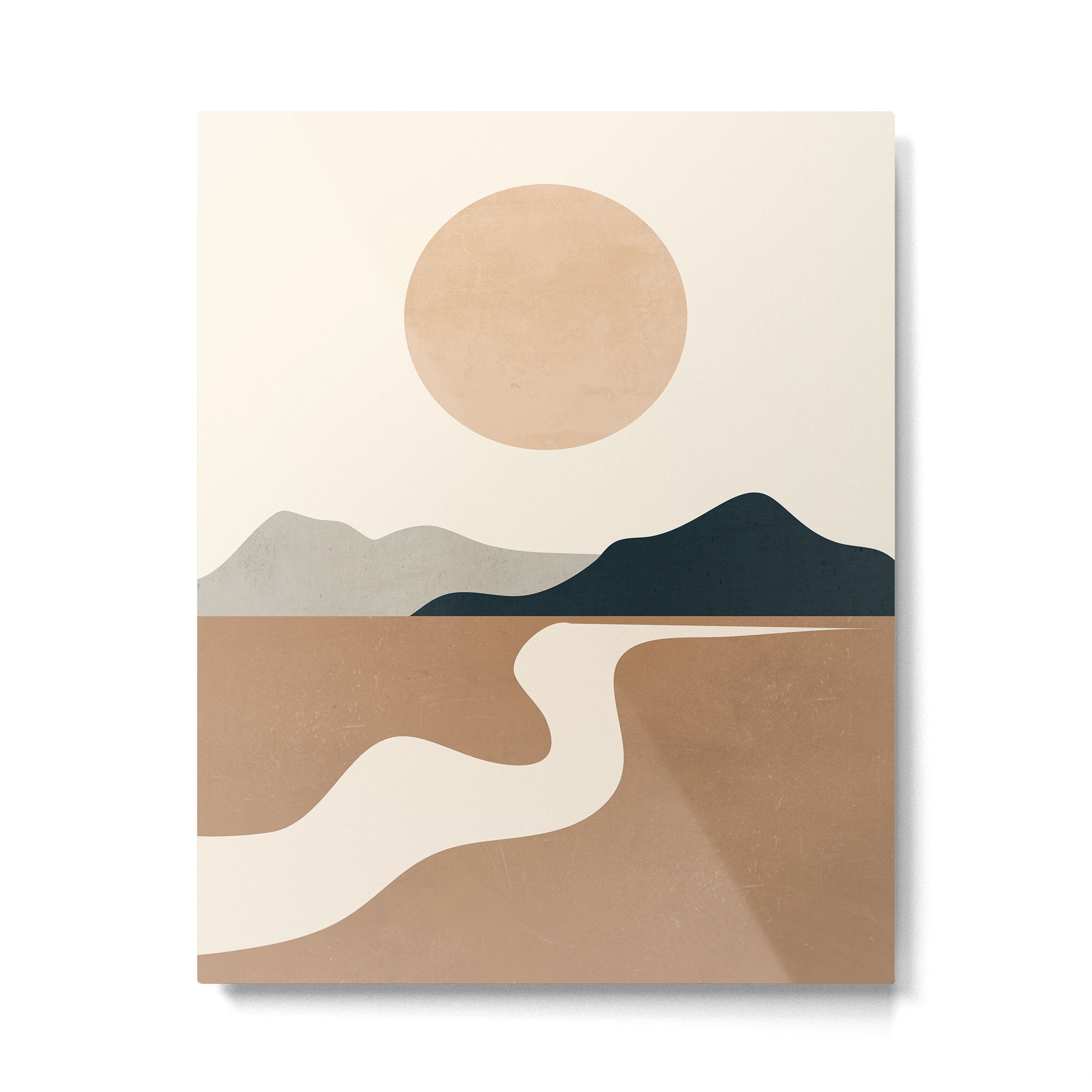 Minimal Abstract Art Landscape 8 Metal Print Gallery Image 4