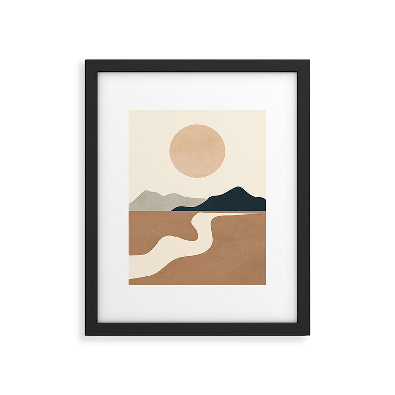 Minimal Abstract Art Landscape 8 Framed Art Print Gallery Image 5