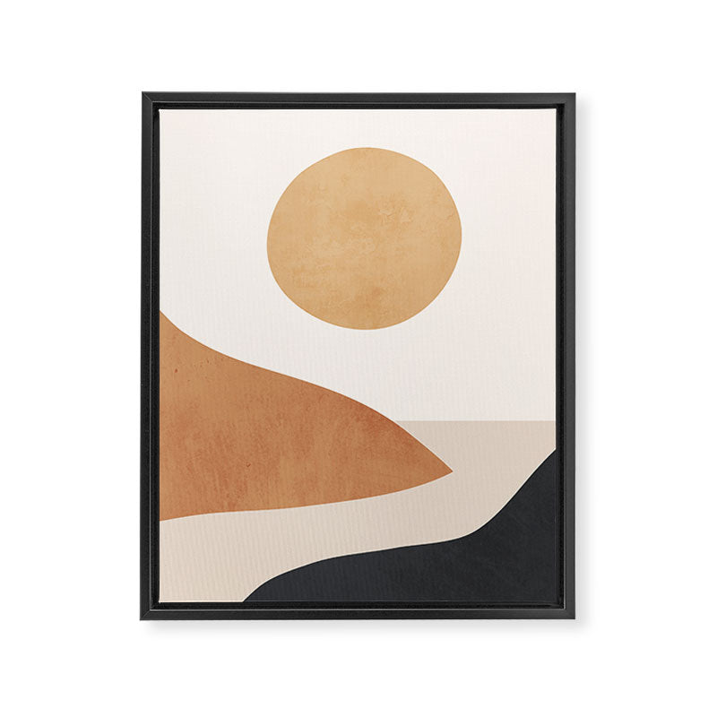 Minimal Abstract Art Landscape 9 Framed Canvas Print Gallery Image 6