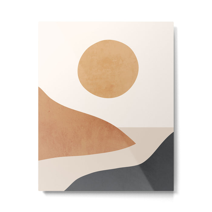 Minimal Abstract Art Landscape 9 Metal Print Gallery Image 1