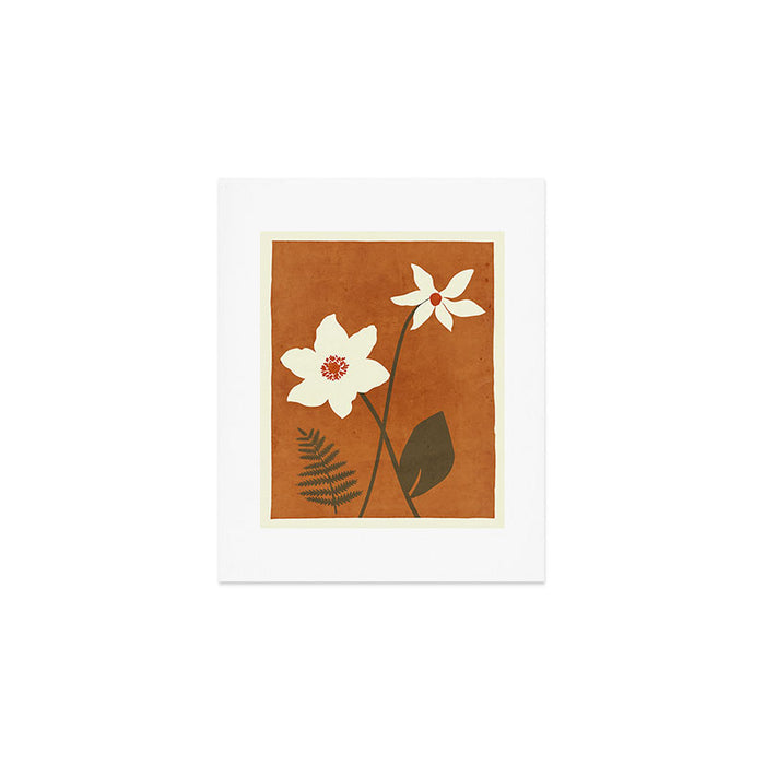 Minimal Abstract Art Landscape Flowers 4 Art Print Gallery Image 1