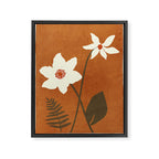 Minimal Abstract Art Landscape Flowers 4 Framed Canvas Print Gallery Image 6