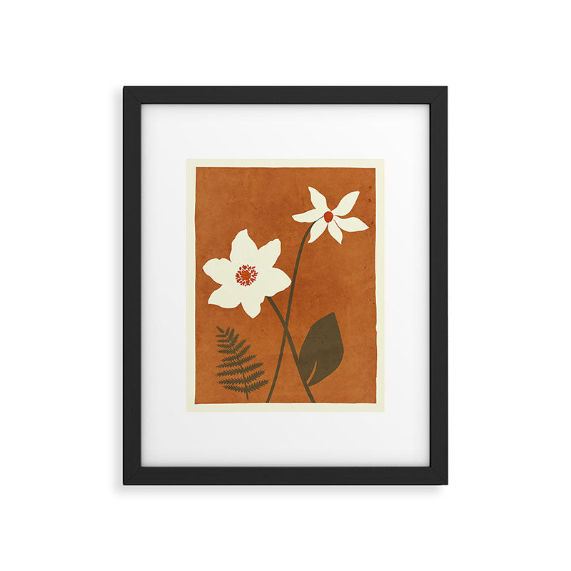 Minimal Abstract Art Landscape Flowers 4 Framed Art Print Gallery Image 5