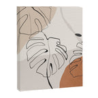 Minimal Abstract Art- Monstera Canvas Print Gallery Image 6