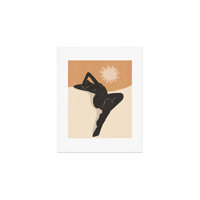 Minimal Abstract Art Nude Woman 4 Art Print Gallery Image 1