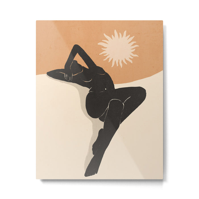 Minimal Abstract Art Nude Woman 4 Metal Print Gallery Image 1