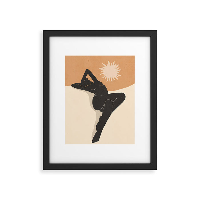 Minimal Abstract Art Nude Woman 4 Framed Art Print Gallery Image 1