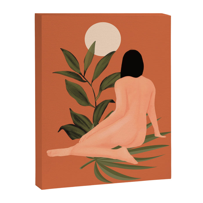 Minimal Abstract Art Nude Woman 7 Canvas Print Gallery Image 1