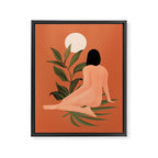 Minimal Abstract Art Nude Woman 7 Framed Canvas Print Gallery Image 6