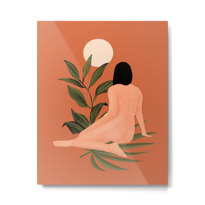 Minimal Abstract Art Nude Woman 7 Metal Print Gallery Image 1