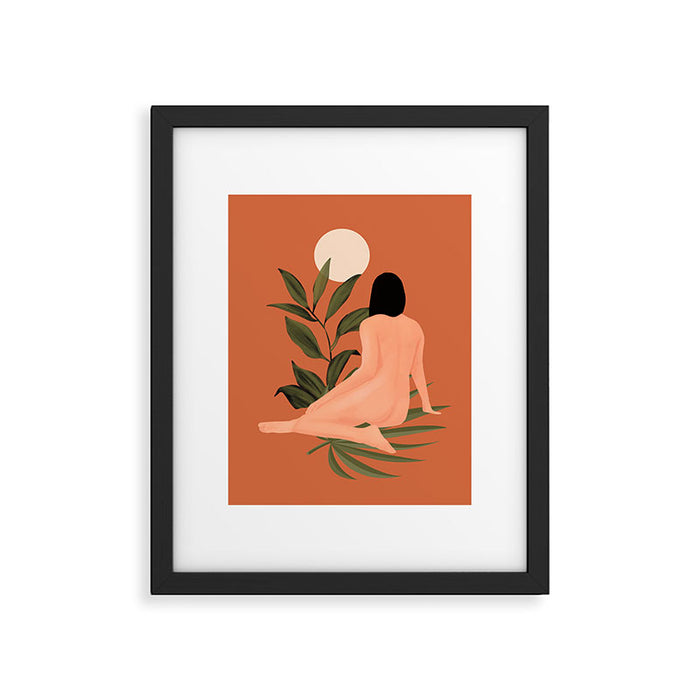 Minimal Abstract Art Nude Woman 7 Framed Art Print Gallery Image 1