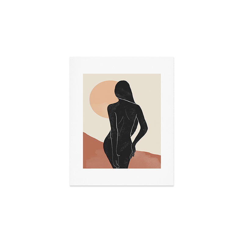 Minimal Abstract Art Nude Woman Art Print Gallery Image 1