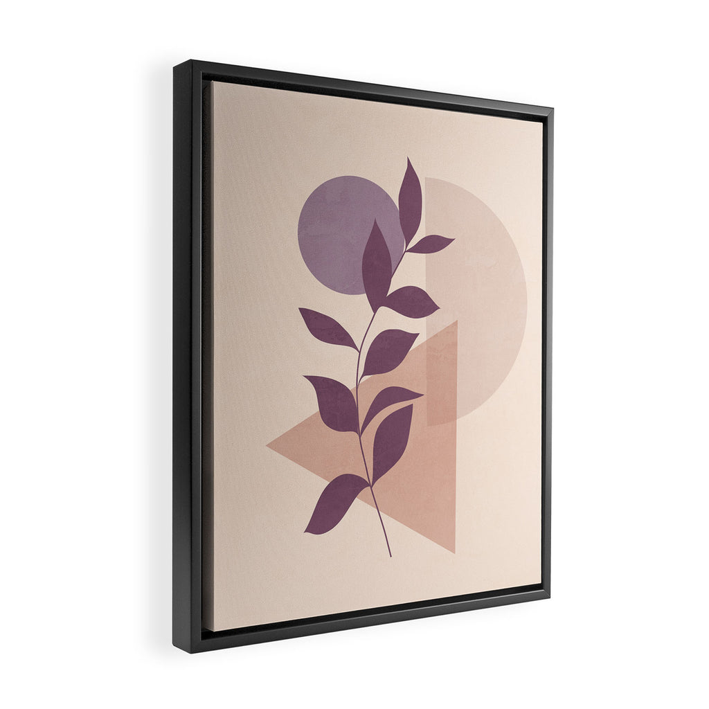 Minimal Abstract Art Plant 12 Framed Canvas Print Gallery Image 2