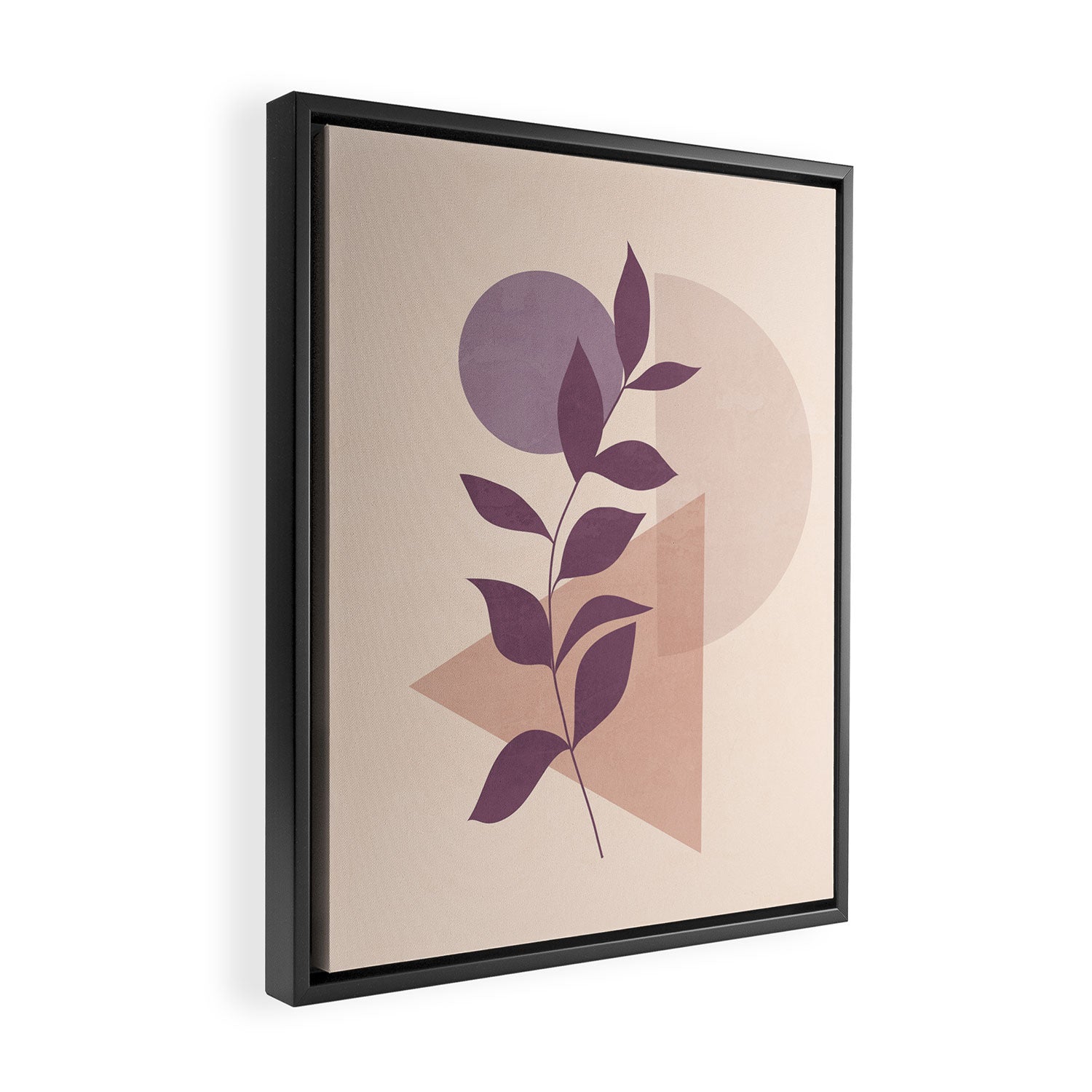 Minimal Abstract Art Plant 12 Framed Canvas Print Gallery Image 2