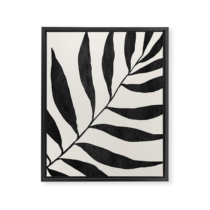 Minimal Abstract Art Plant 26 Framed Canvas Print Gallery Image 1