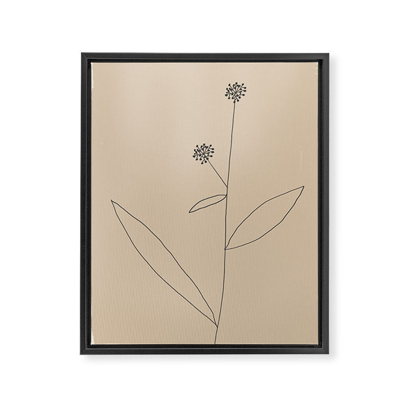 Minimal Abstract Art Plant 38 Framed Canvas Print Gallery Image 6