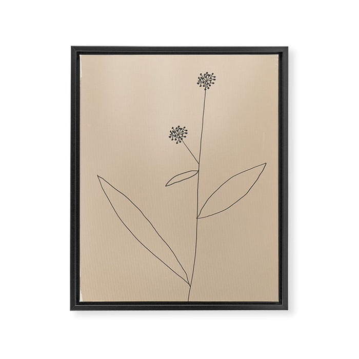 Minimal Abstract Art Plant 38 Framed Canvas Print Gallery Image 1