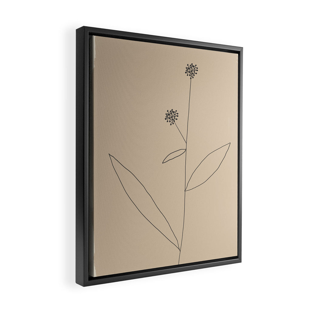 Minimal Abstract Art Plant 38 Framed Canvas Print Gallery Image 2