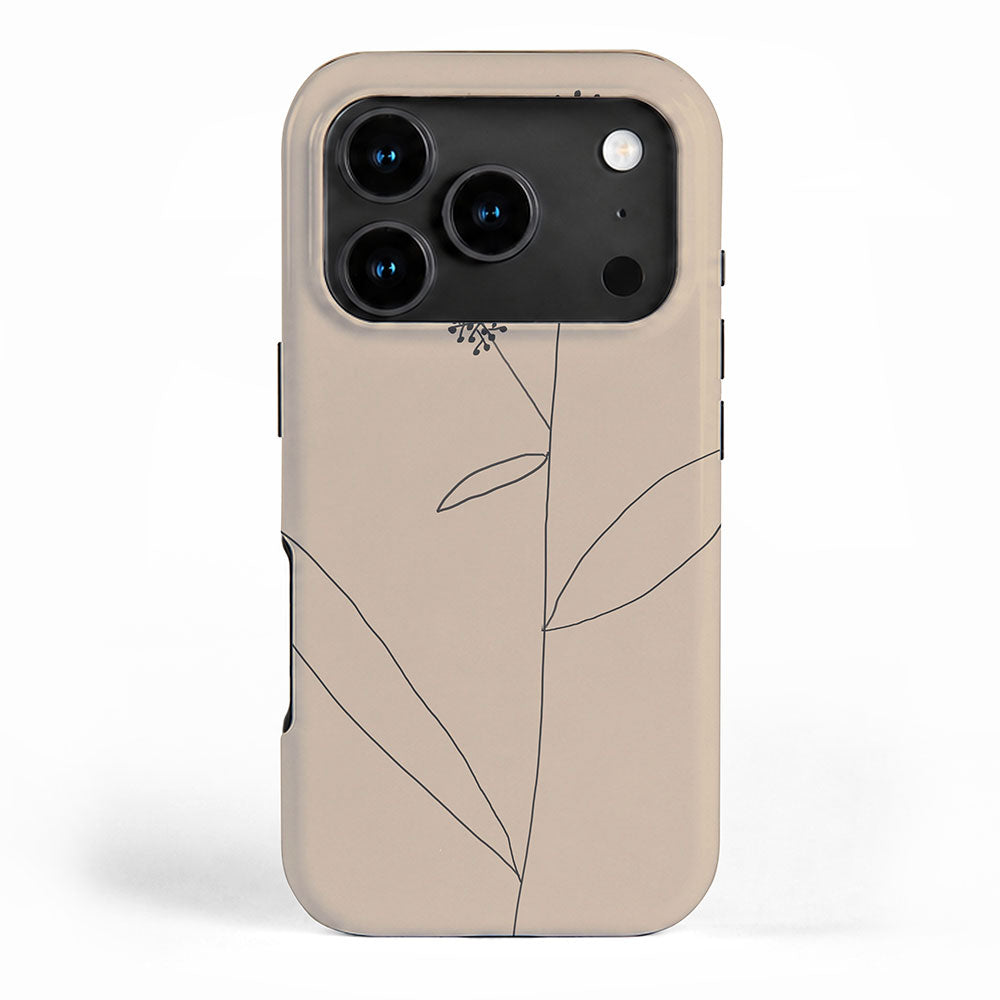Minimal Abstract Art Plant 38 iPhone Case Gallery Image 1
