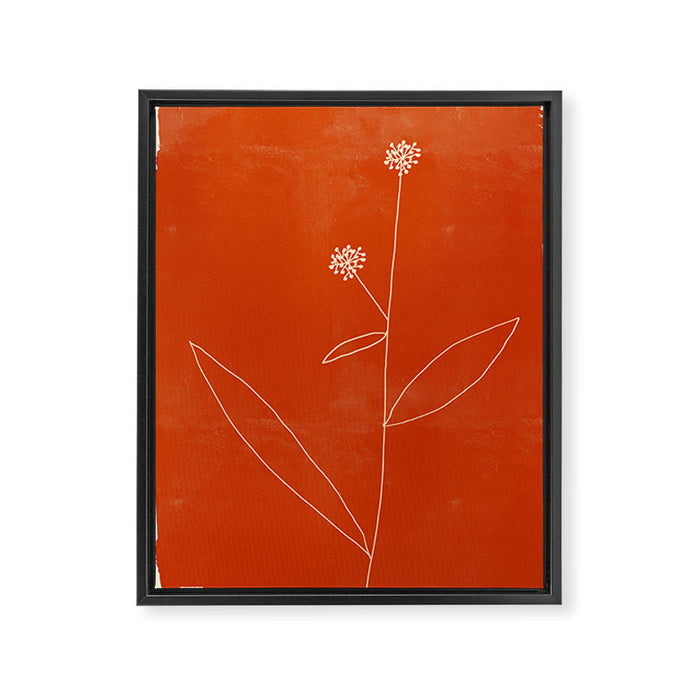 Minimal Abstract Art Plant 39 Framed Canvas Print Gallery Image 1