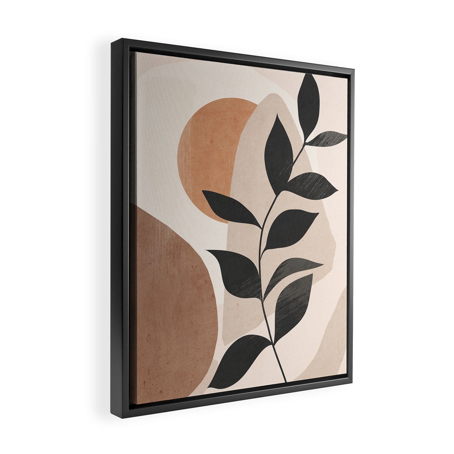 Minimal Abstract Art Plant 4 Framed Canvas Print Gallery Image 2