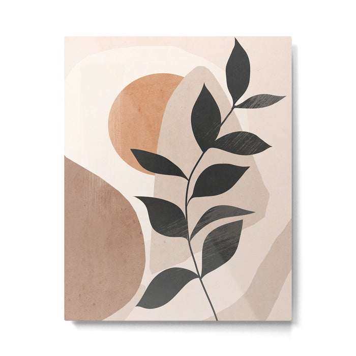 Minimal Abstract Art Plant 4 Metal Print Gallery Image 1