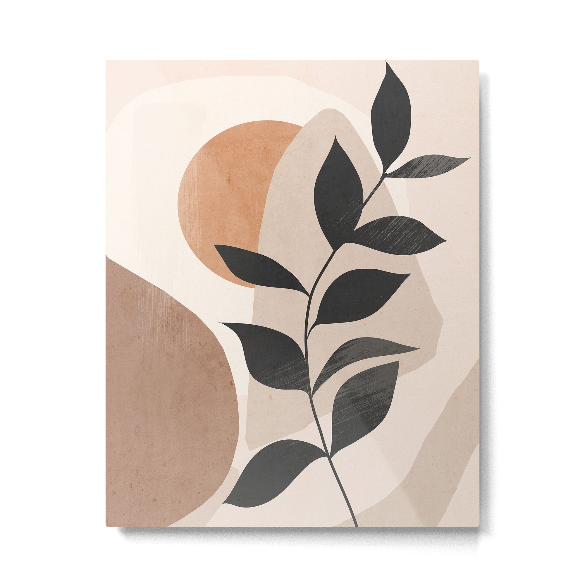 Minimal Abstract Art Plant 4 Metal Print Gallery Image 4