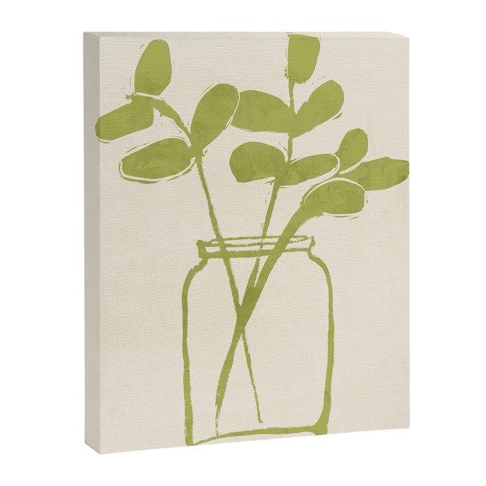 Minimal Abstract Art Plant 40 Canvas Print Gallery Image 1