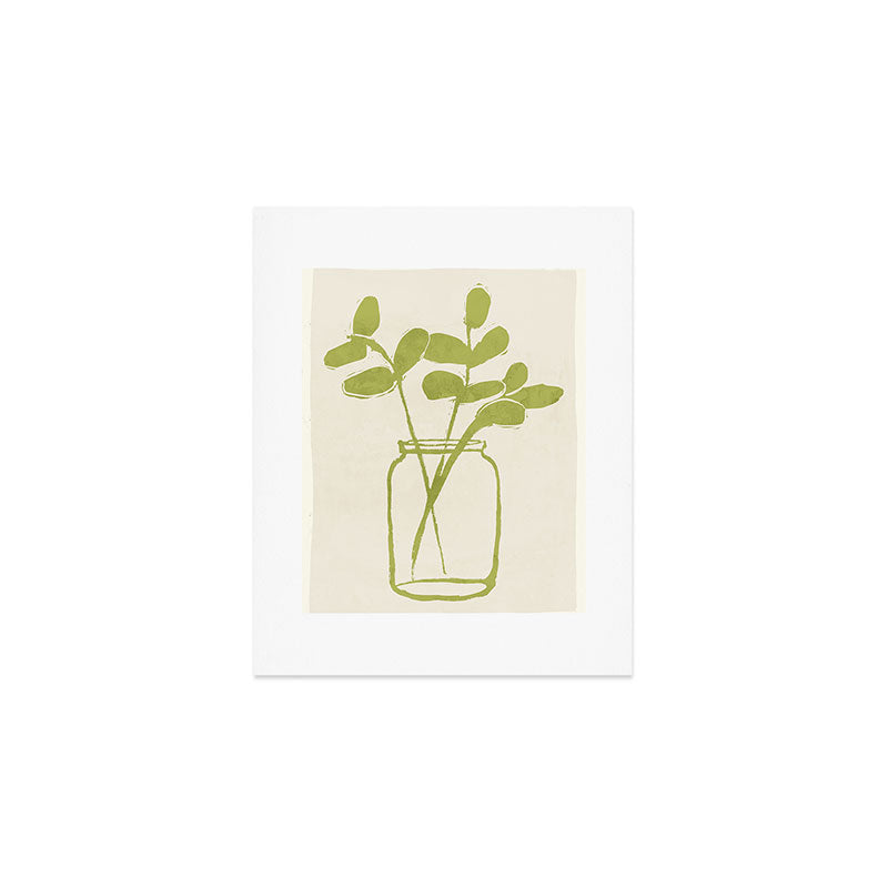 Minimal Abstract Art Plant 40 Art Print Gallery Image 1