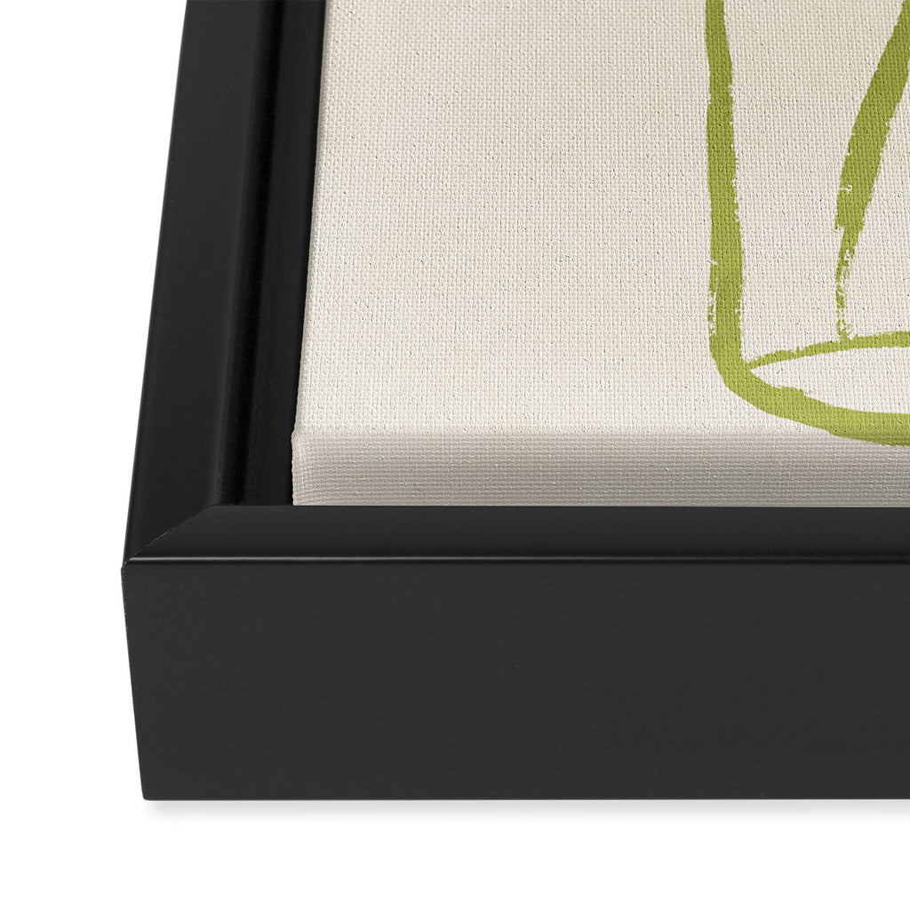Minimal Abstract Art Plant 40 Framed Canvas Print Gallery Image 3