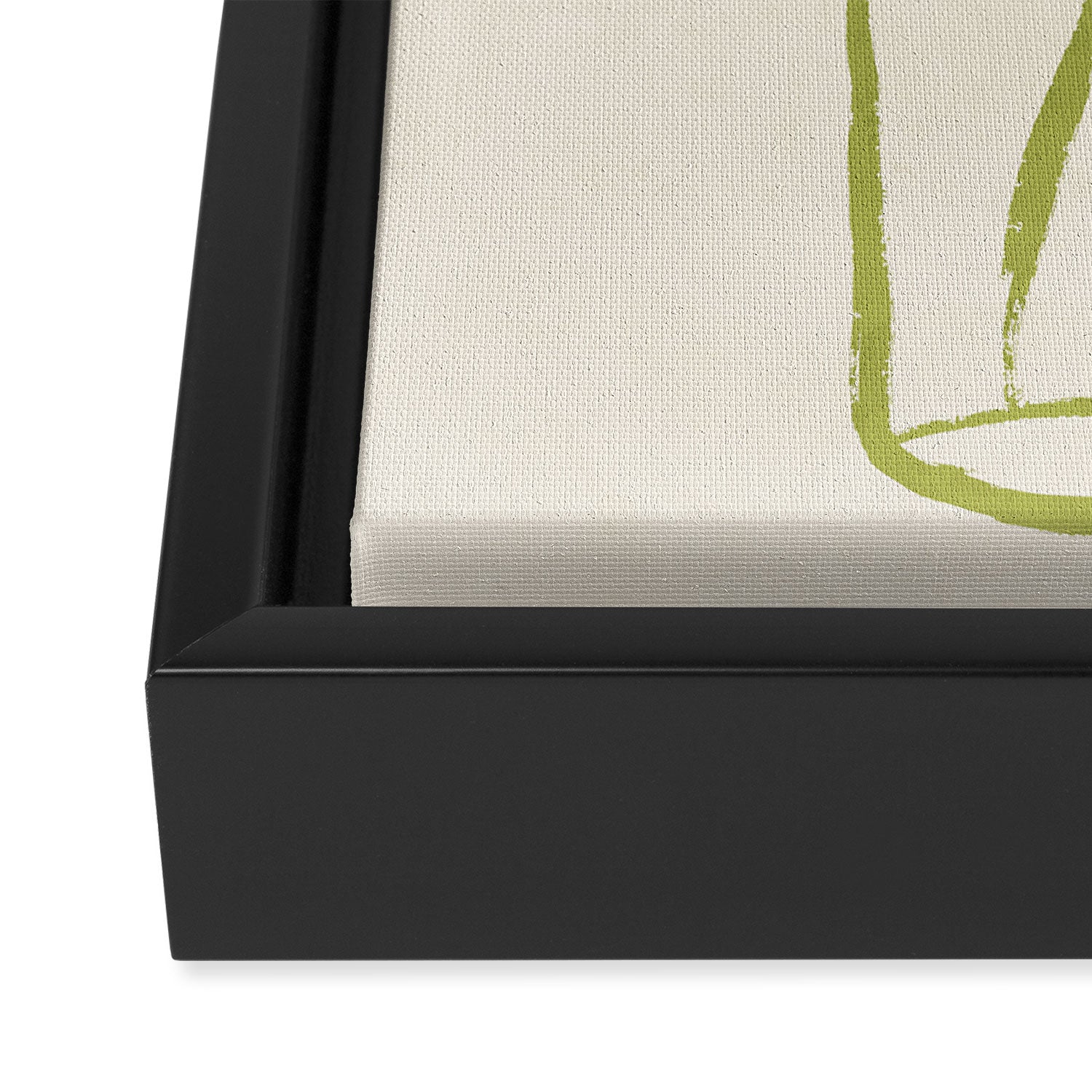 Minimal Abstract Art Plant 40 Framed Canvas Print Gallery Image 3