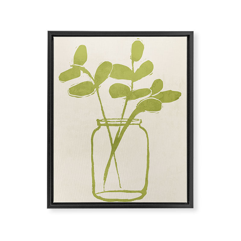 Minimal Abstract Art Plant 40 Framed Canvas Print Gallery Image 6