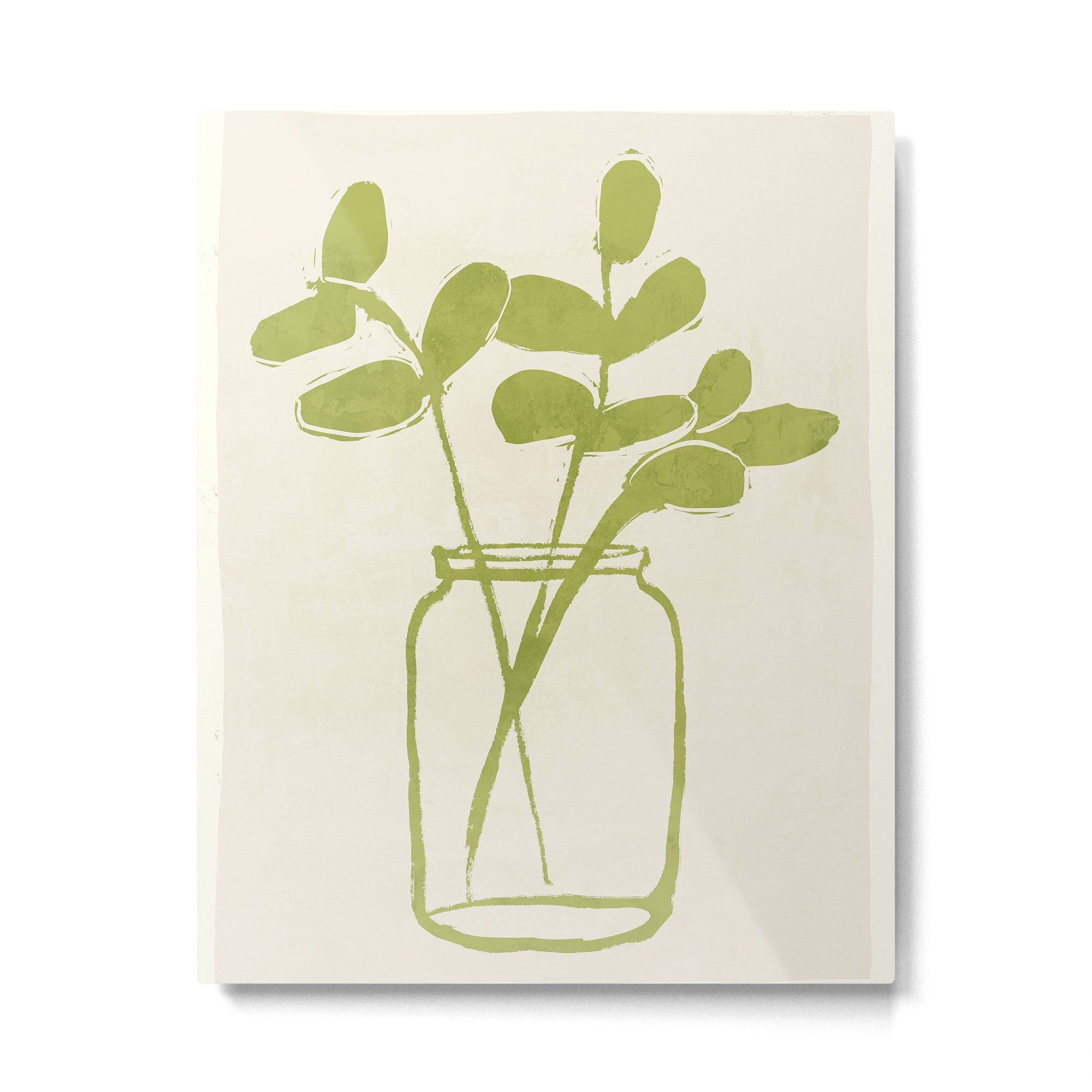 Minimal Abstract Art Plant 40 Metal Print Gallery Image 4