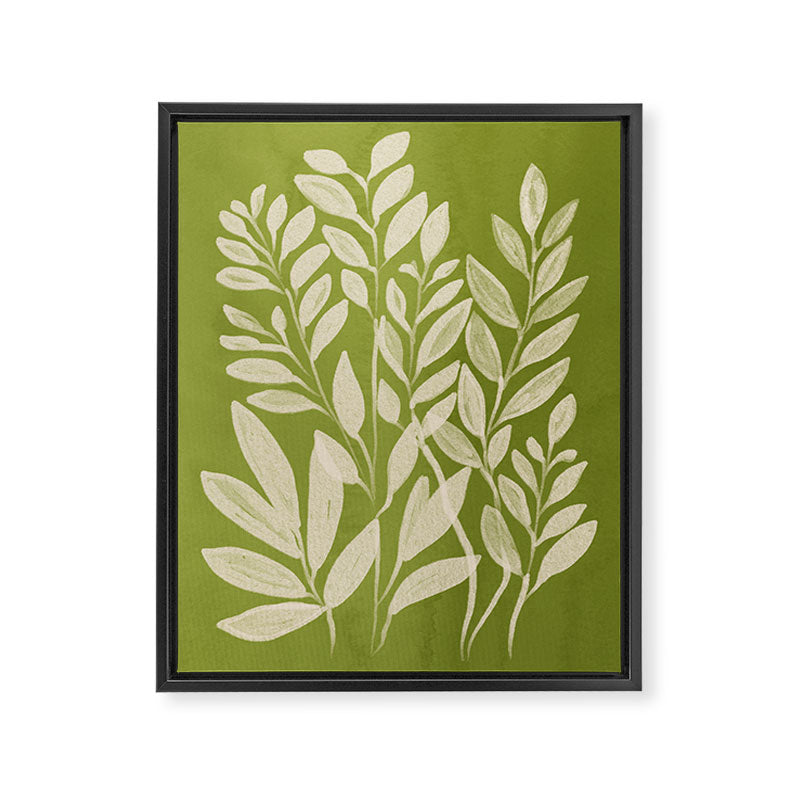 Minimal Abstract Art Plant 46 Framed Canvas Print Gallery Image 6