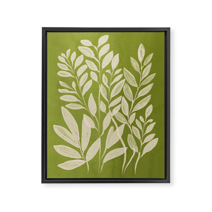 Minimal Abstract Art Plant 46 Framed Canvas Print Gallery Image 1