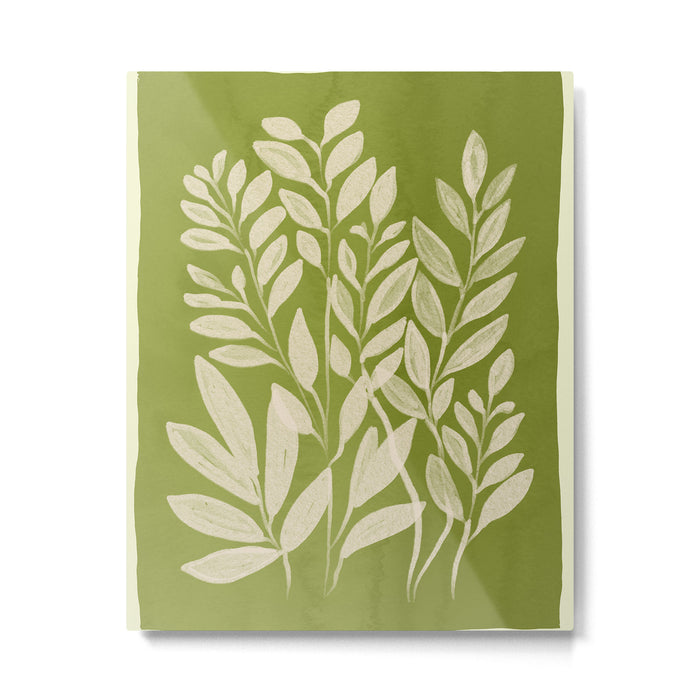 Minimal Abstract Art Plant 46 Metal Print Gallery Image 1