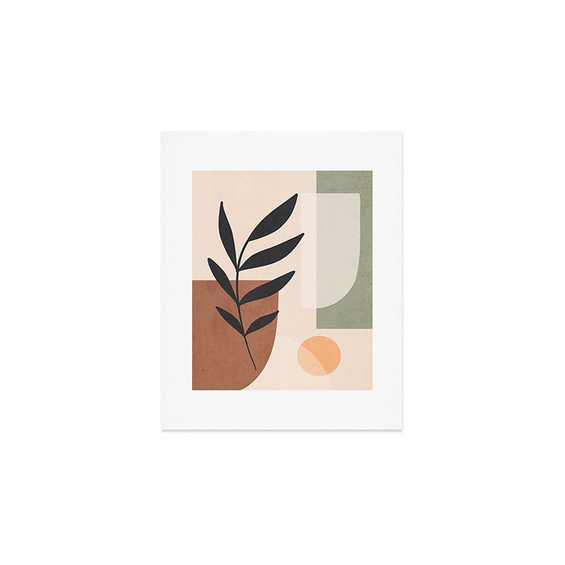 Minimal Abstract Art Plant 5 Art Print Gallery Image 1