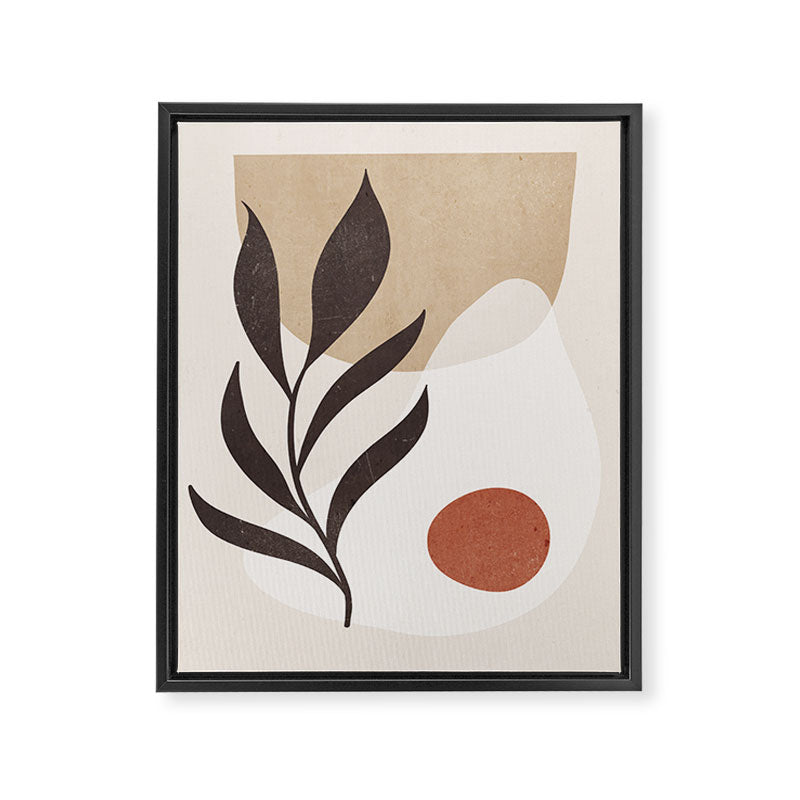 Minimal Abstract Art Plant 7 Framed Canvas Print Gallery Image 6
